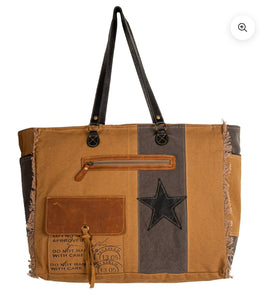 Myra Bag MONTRIELLE VINTAGE SERIES Weekender Tote Travel Bag