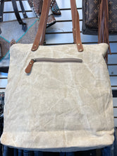 Load image into Gallery viewer, Myra Bag yesterday vintage tote bag canvas Leather shoulder bag
