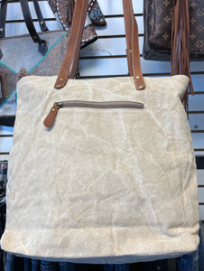 Myra Bag yesterday vintage tote bag canvas Leather shoulder bag