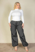 Load image into Gallery viewer, Plus Size Drawstring Waist Parachute Pants