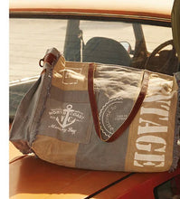 Load image into Gallery viewer, Myra Bag Queen Creek Weekender Travel Shoulder Bag Blue
