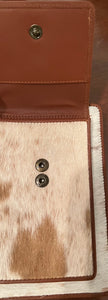 Myra Bag Furry chestnut Travel Holder phone , cards brown animal print