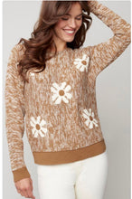 Load image into Gallery viewer, Charlie B Flower Design Jacquard Sweater