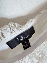 Load image into Gallery viewer, Lulu&#39;s Delia White Lace Strapless Midi Dress Women’s size M