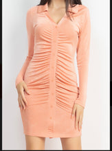 Load image into Gallery viewer, Bodycon Velvety Dress