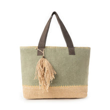 Load image into Gallery viewer, MYRA WILLOW WANDERER TOTE BAG IN WILLOW GREEN
