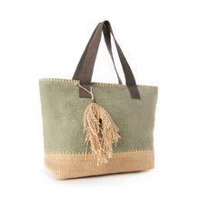 Load image into Gallery viewer, MYRA WILLOW WANDERER TOTE BAG IN WILLOW GREEN