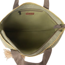 Load image into Gallery viewer, MYRA WILLOW WANDERER TOTE BAG IN WILLOW GREEN
