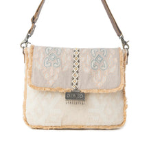 Load image into Gallery viewer, MYRA CINNAMON SANDS CROSSBODY BAG IN SUNSET IVORY