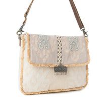 Load image into Gallery viewer, MYRA CINNAMON SANDS CROSSBODY BAG IN SUNSET IVORY