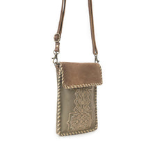 Load image into Gallery viewer, MYRA CHEYENNE PEAKS CROSSBODY BAG IN DUSTY OLIVE