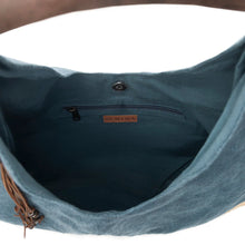 Load image into Gallery viewer, MYRA SANDMOOR SOFT SHOULDER BAG IN SAGE NIGHT