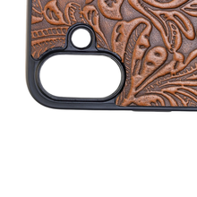 Load image into Gallery viewer, iPhone 16 protected leather Tooled Phone case