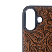 Load image into Gallery viewer, iPhone 16 protected leather Tooled Phone case