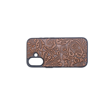 Load image into Gallery viewer, iPhone 16 protected leather Tooled Phone case