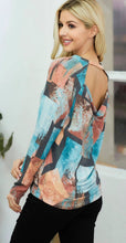 Load image into Gallery viewer, Artistic open-back long sleeve top