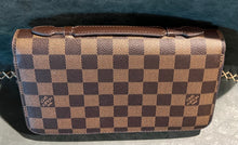 Load image into Gallery viewer, Large Zip Around Wallet Brown Checkbook Cardholder