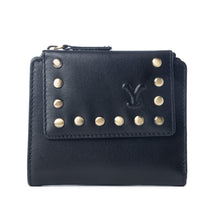 Load image into Gallery viewer, YELLOW STONE WESTMERE STUDDED CREDIT CARD HOLDER IN Ash / Black                                                           . (Copy)