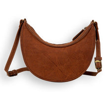 Load image into Gallery viewer, PECOS RISING WEAVE PATTERN SWOOP BOTTOM LEATHER HAIRON BAG Crossbody