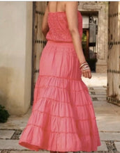 Load image into Gallery viewer, Boston proper Women&#39;s Strapless Crochet Embroidered Maxi Dress Size XS