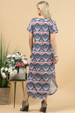 Load image into Gallery viewer, AZTEC PRINT MAXI DRESS: MULTI
