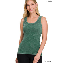 Load image into Gallery viewer, WASHED RIBBED TANK TOP: MAUVE / L
