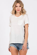 Load image into Gallery viewer, ZT1082 - WOMEN&#39;S SOLID &amp; ANIMAL PRINTED MEDIA TUNIC TOP : Black / L