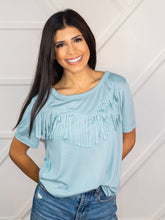 Load image into Gallery viewer, The Right Amount of Western Tee, Teal: TEAL