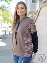 Load image into Gallery viewer, The Chill Ones Pullover Hoodie with Drop Sleeve, Brown: Leopard / Small