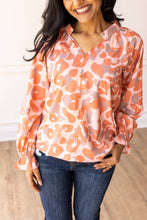Load image into Gallery viewer, Coral Jungle Queen Leopard Top: Orange / X-Small