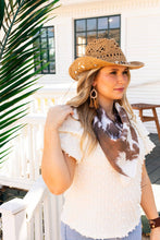 Load image into Gallery viewer, Textured Peasant Blouse, Ivory: Beige / XS