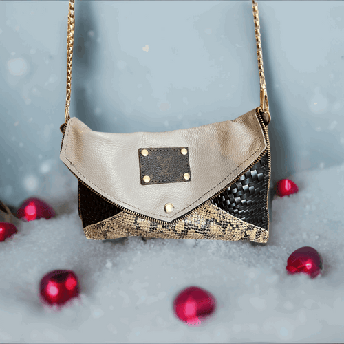 Fashion envelope crossbody clutch 100% Leather handbag