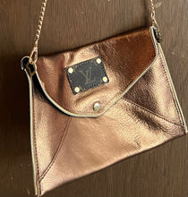 Load image into Gallery viewer, Fashion envelope crossbody clutch 100% Leather handbag