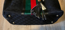 Load image into Gallery viewer, Fashion black leather tote handbag bag