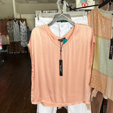 Load image into Gallery viewer, Charlie B Satin V-Neck Dolman Top In Pearl