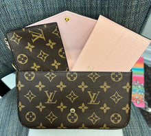 Load image into Gallery viewer, fashion leather LV handbag shoulder bag crossbody purse 3pc set