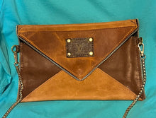 Load image into Gallery viewer, Fashion envelope crossbody clutch 100% Leather handbag