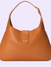 Load image into Gallery viewer, Fashion brown tan leather handbag shoulder bag