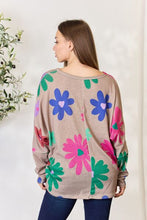 Load image into Gallery viewer, Full Size Floral V-Neck Long Sleeve Top