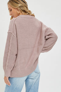 V Neck Oversized Sweater