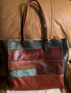 Leather tote handbag purse Large real Leather - Sassy Shelby's