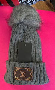 Fashion Beanie cap knit cap with pom-pom - Sassy Shelby's