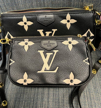 Load image into Gallery viewer, Leather trim Fashion handbag 2pc set  crossbody shoulder bag handbag purse - Sassy Shelby&#39;s