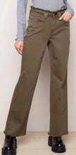Load image into Gallery viewer, Charlie B Fringed Waist Band Flare pant pine - Sassy Shelby&#39;s