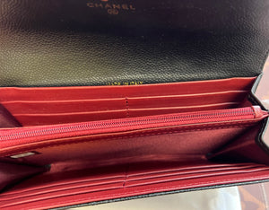 Fashion qulited black leather c wallet card slots handbag - Sassy Shelby's