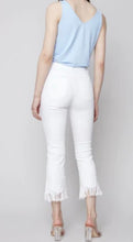 Load image into Gallery viewer, CHARLIE B STRETCH TWILL CROPPED JEAN WITH FEATHERED HEM