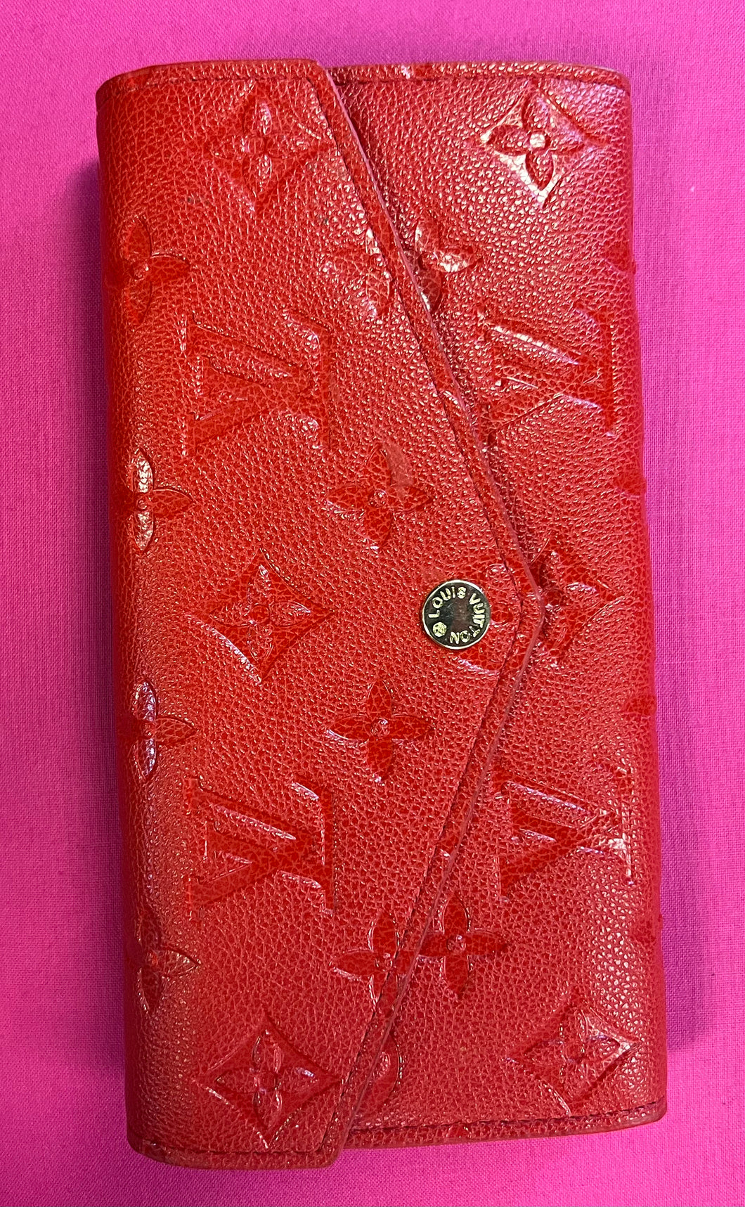 Fashion Red wallet checkbook card slots - Sassy Shelby's