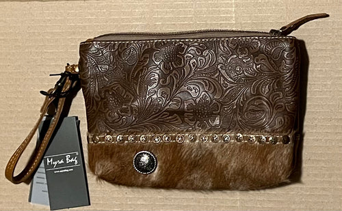 Myra Bag Leather wristlet handbag purse - Sassy Shelby's