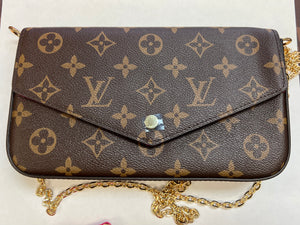 fashion leather LV handbag shoulder bag crossbody purse 3pc set - Sassy Shelby's