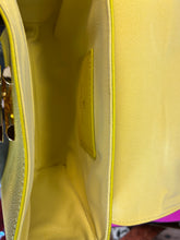 Load image into Gallery viewer, Leather Trim Fashion Yellow crossbody Handbag shoulder bag Medium - Sassy Shelby&#39;s